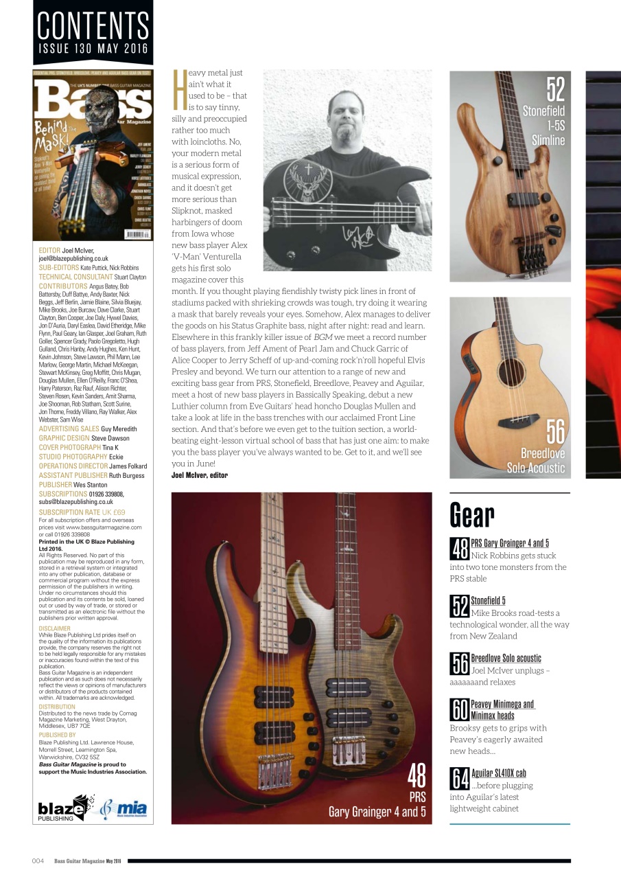 Bass Player UK Preview Pages