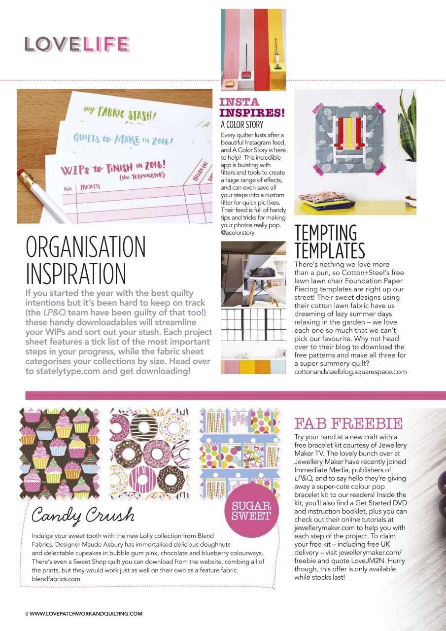 Love Patchwork & Quilting Preview Pages