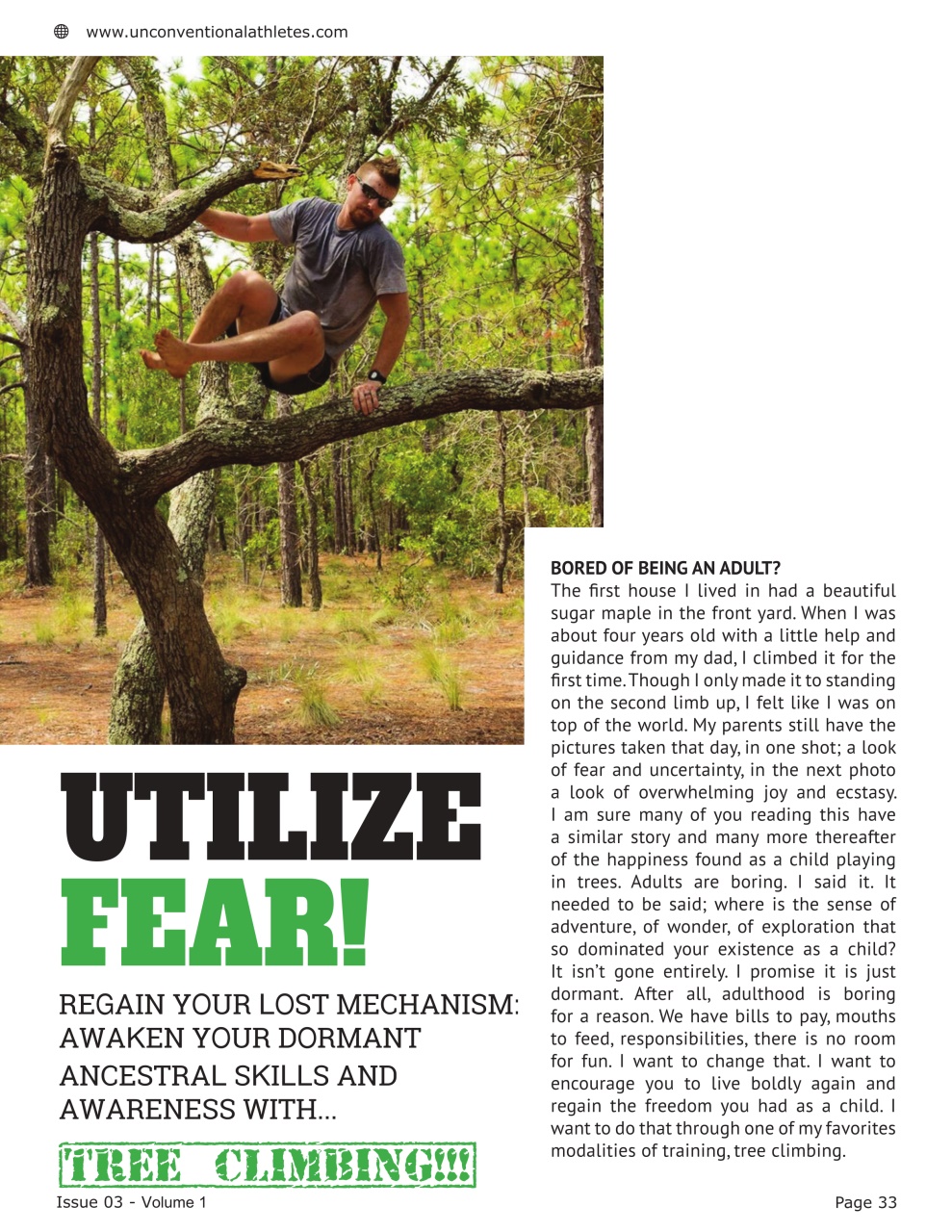 Unconventional Athletes Magazine Preview Pages