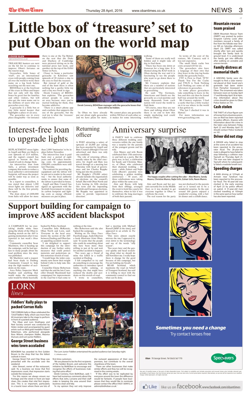 The Oban Times & Lochaber Times Preview Pages