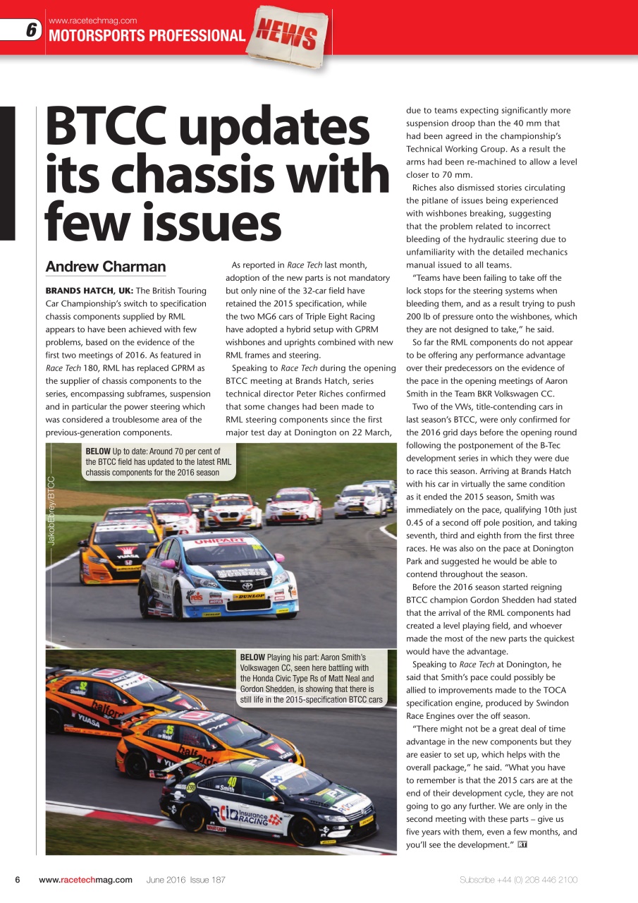 Race Tech Preview Pages