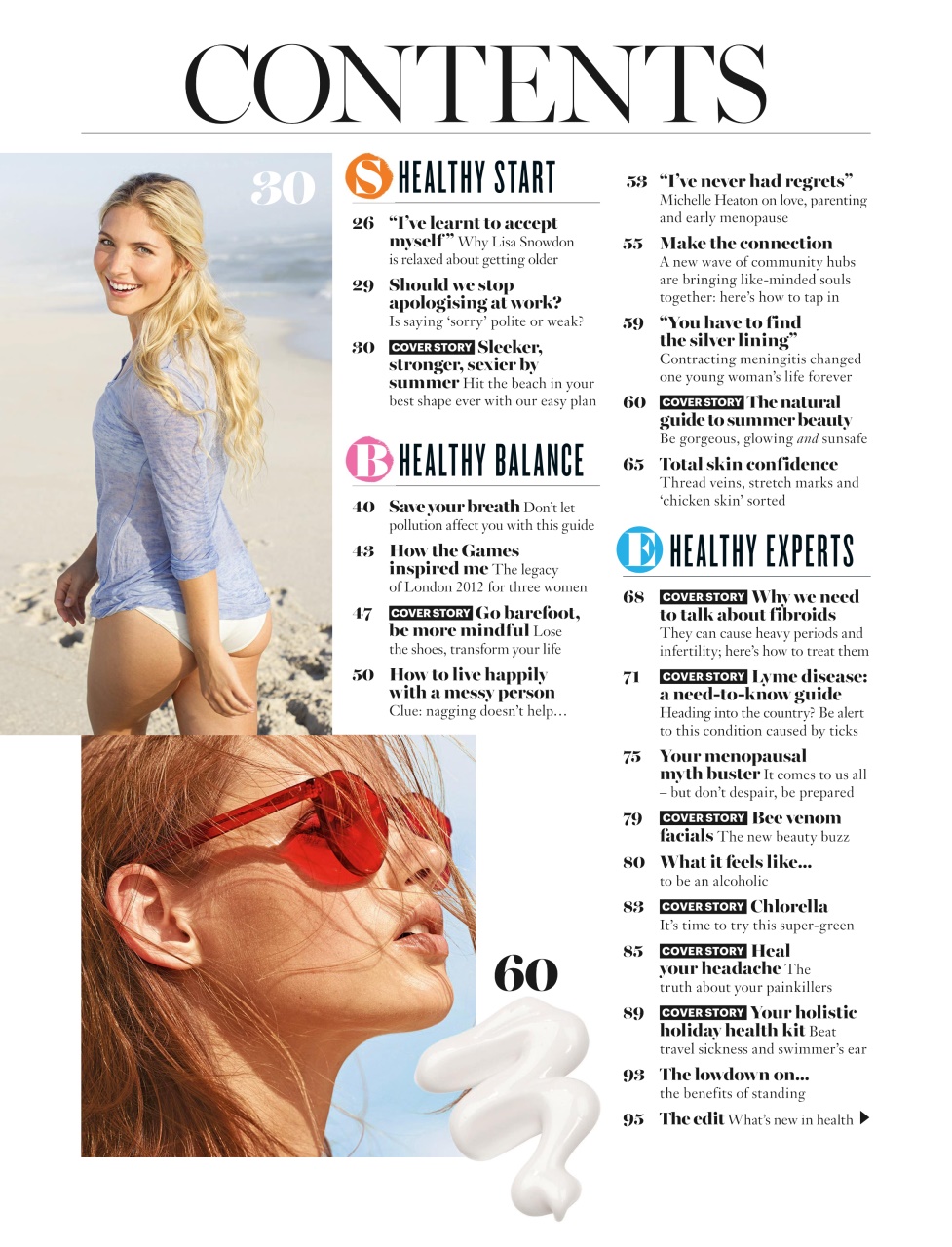 Healthy Magazine Preview Pages