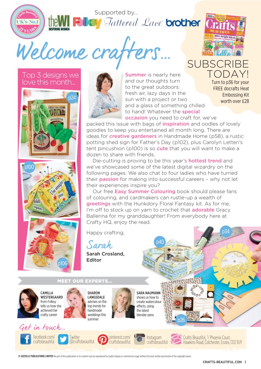 Crafts Beautiful Preview Pages