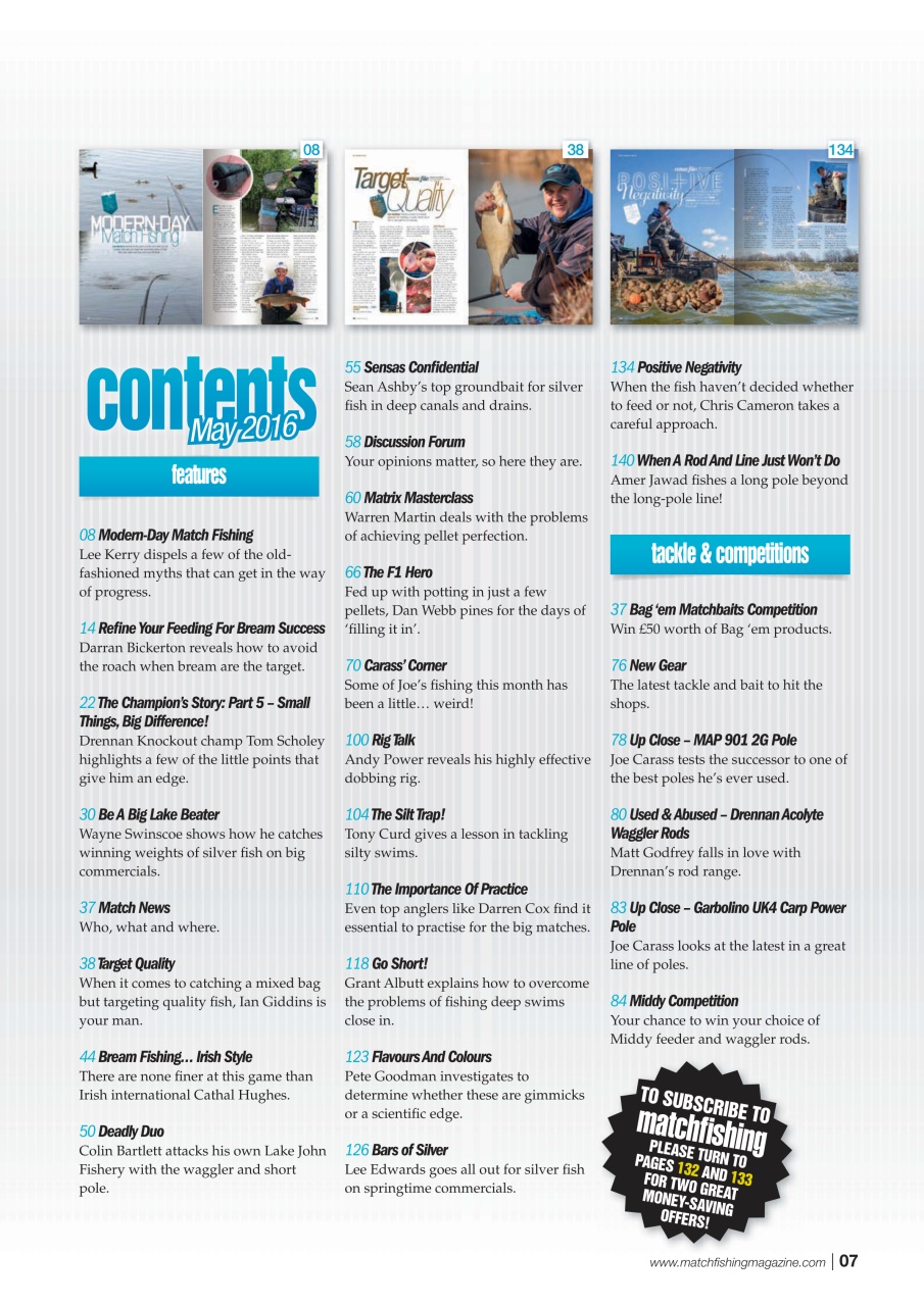 Match Fishing Preview Pages