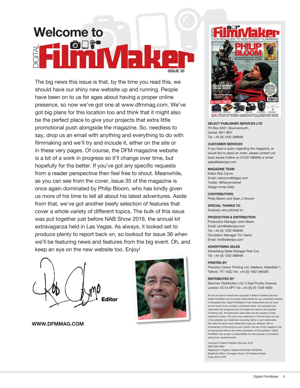 Digital FilmMaker Preview Pages