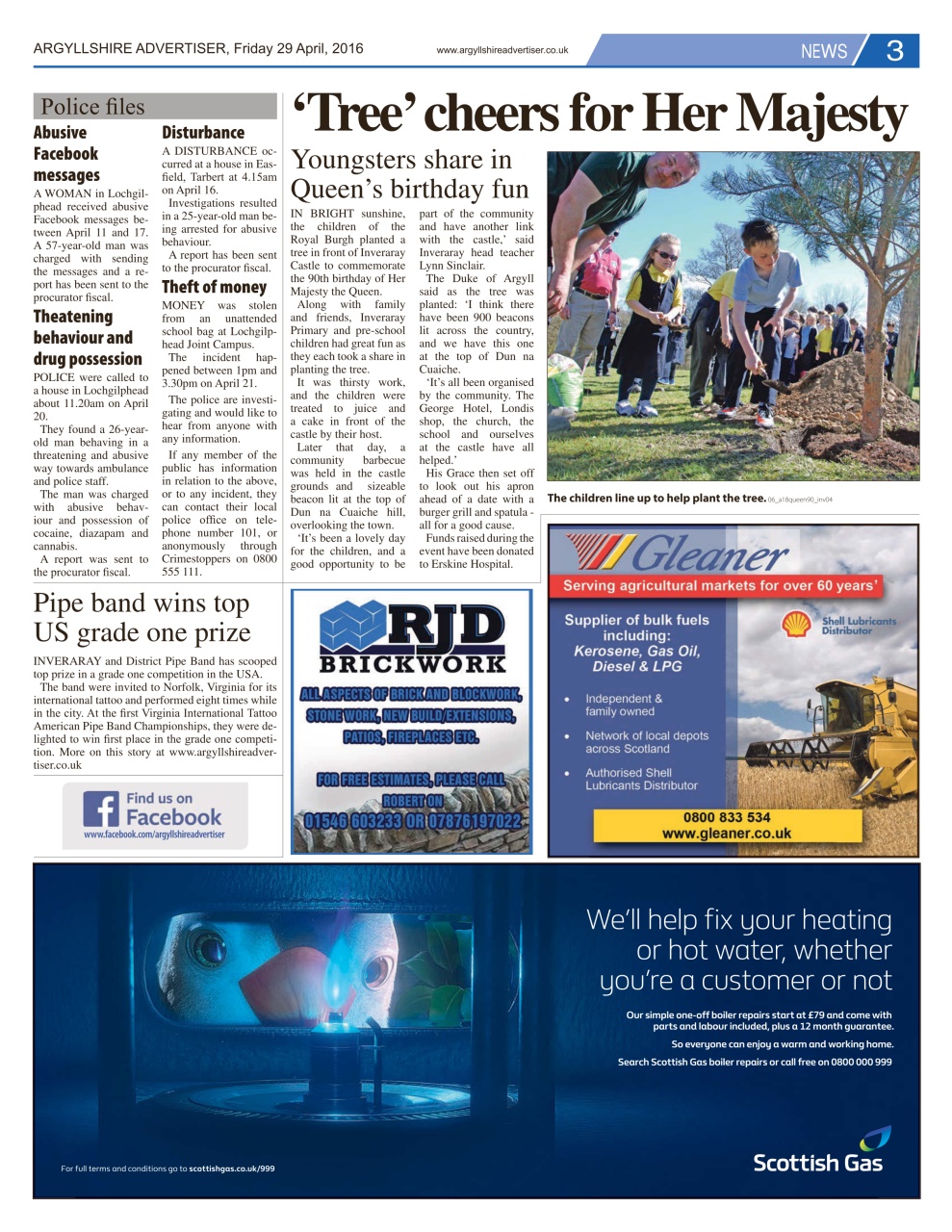 Argyllshire Advertiser Preview Pages