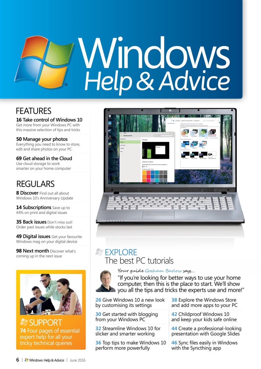 Windows Help & Advice Preview Pages