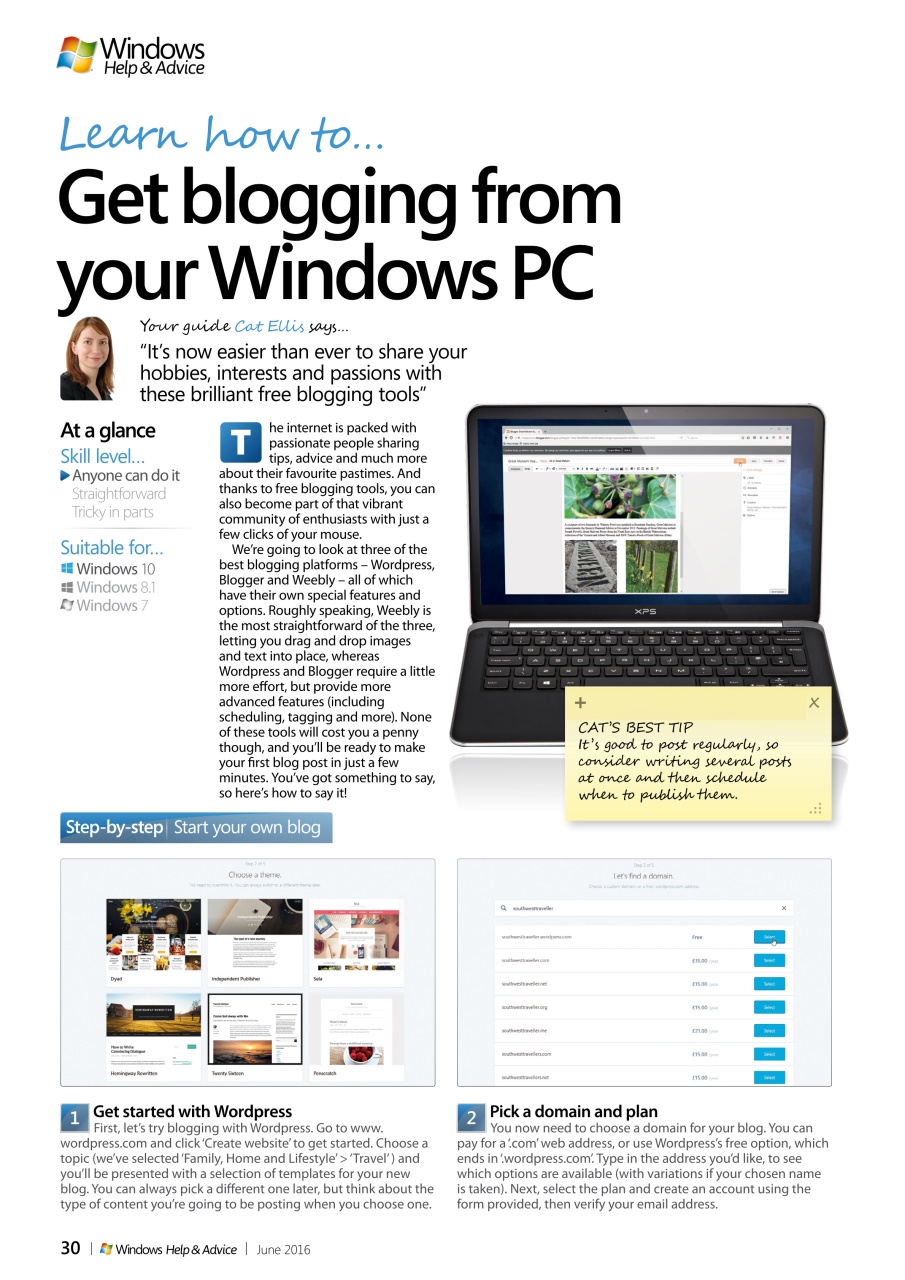Windows Help & Advice Preview Pages