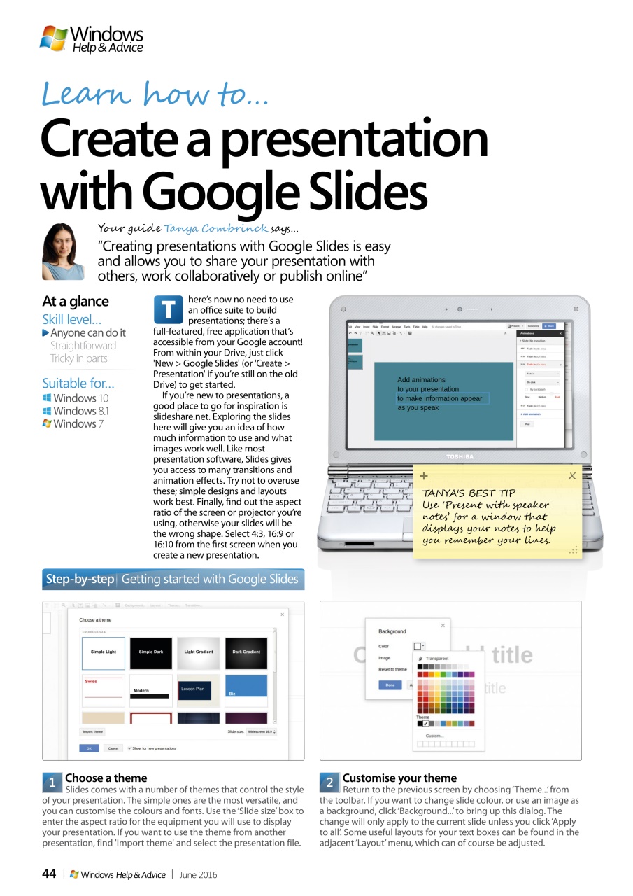 Windows Help & Advice Preview Pages
