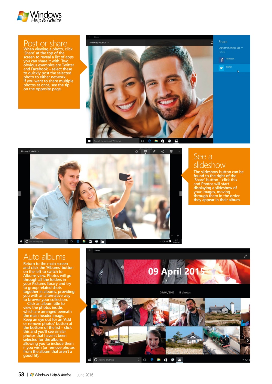 Windows Help & Advice Preview Pages