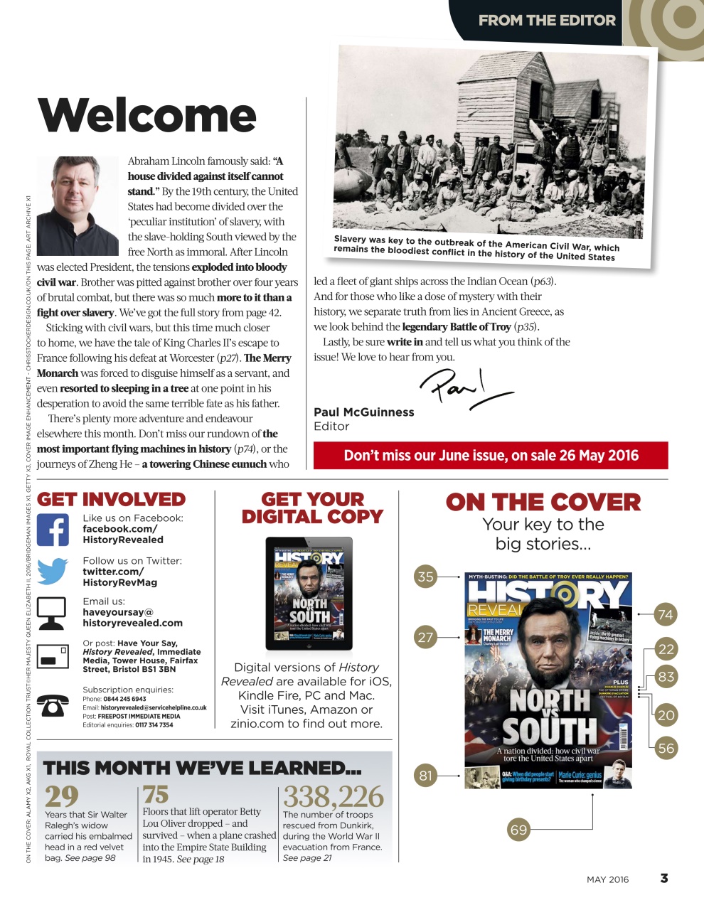BBC History Revealed Magazine Preview Pages