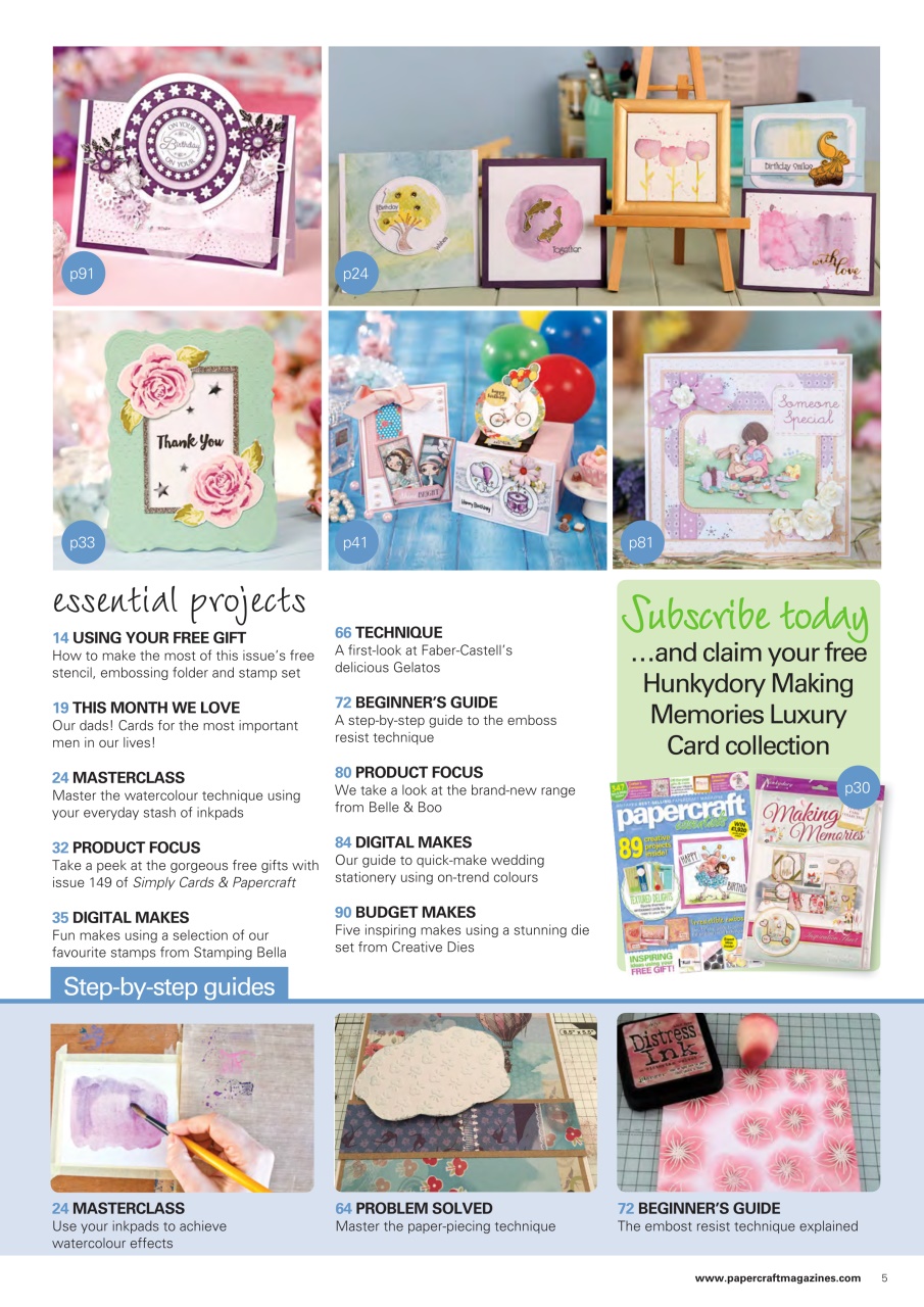 Papercraft Essentials Preview Pages