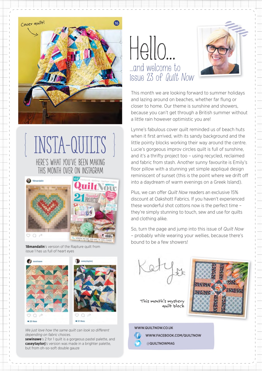 Quilt Now Preview Pages