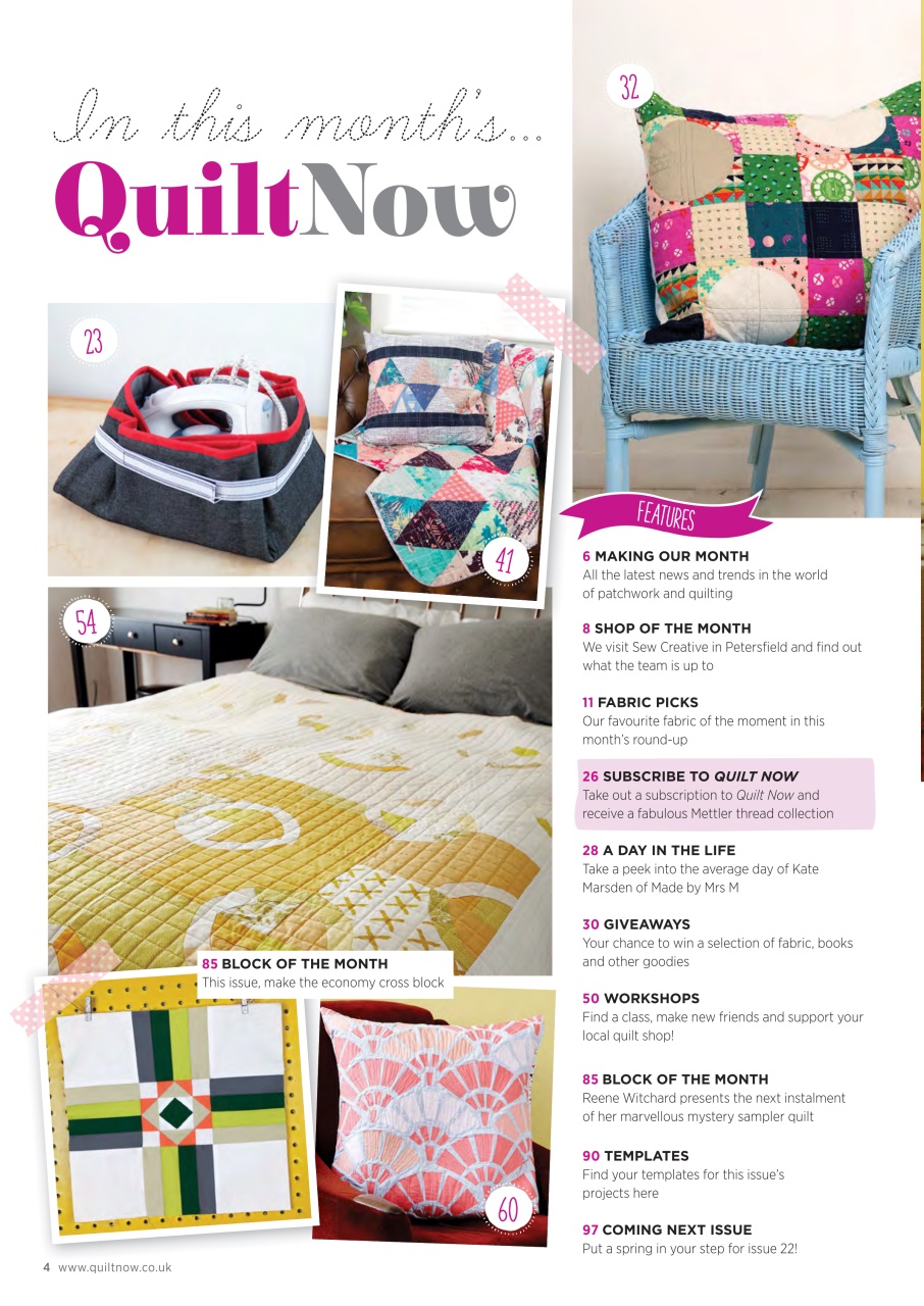 Quilt Now Preview Pages