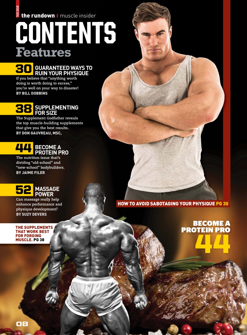 Muscle Insider Magazine Preview Pages