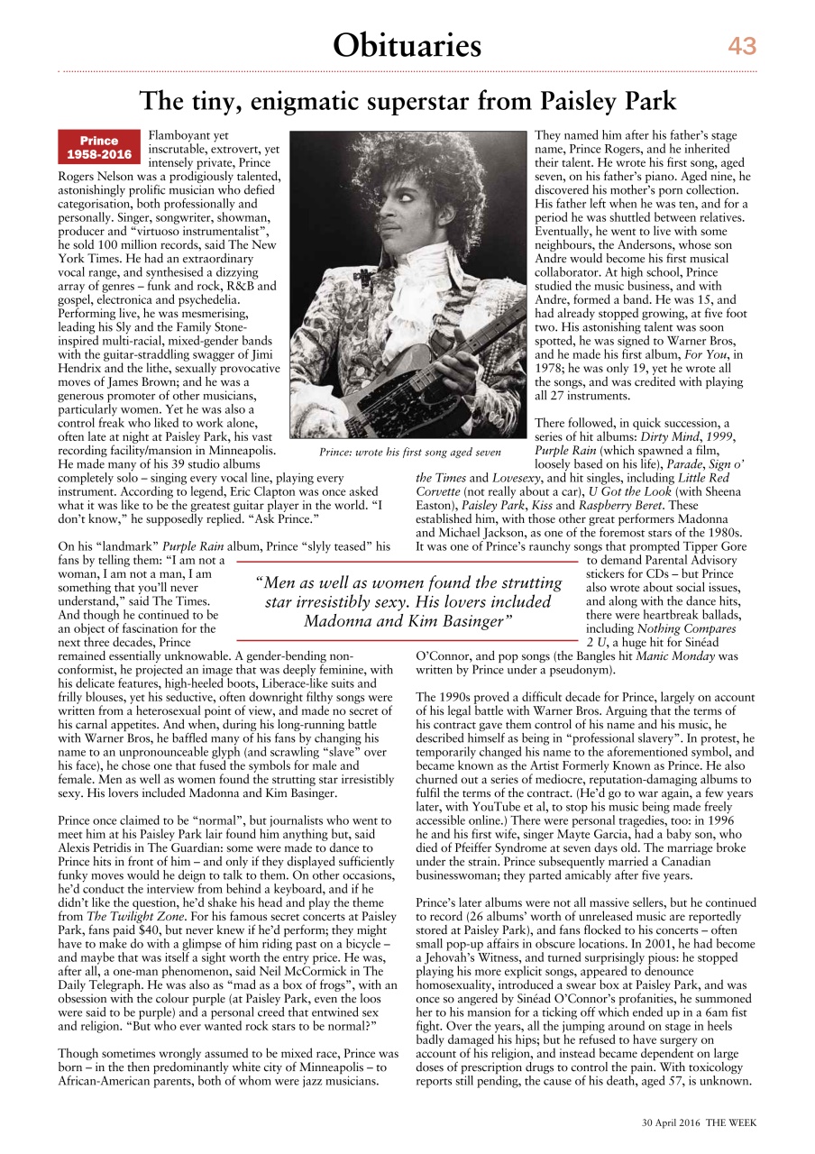 The Week Preview Pages