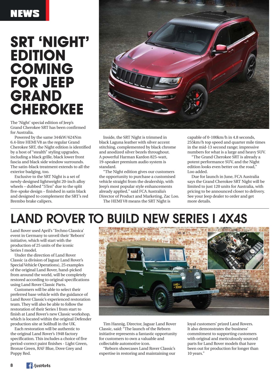 JUST 4X4S Preview Pages