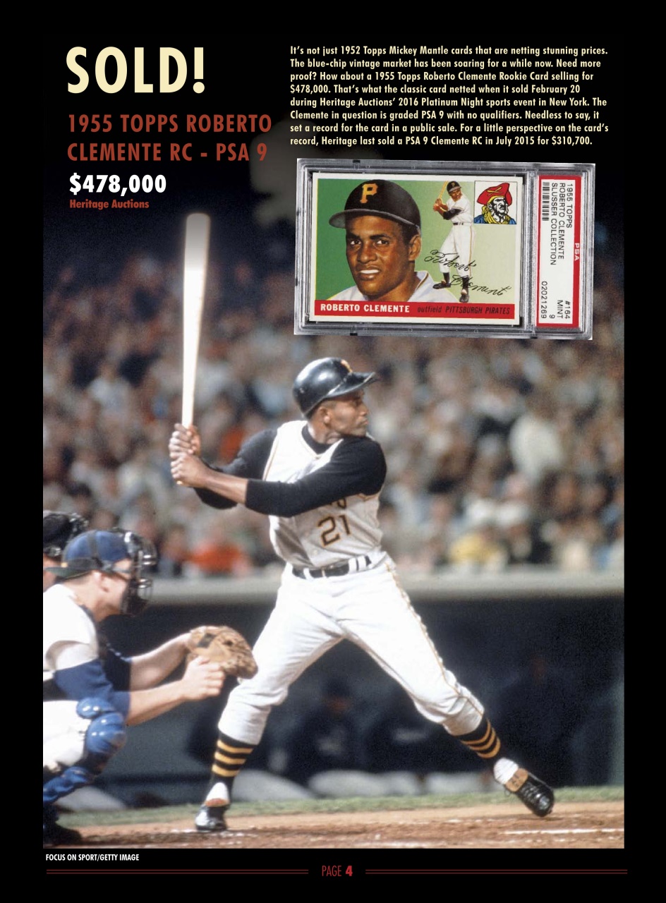 Beckett Vintage Collector Magazine Preview Pages