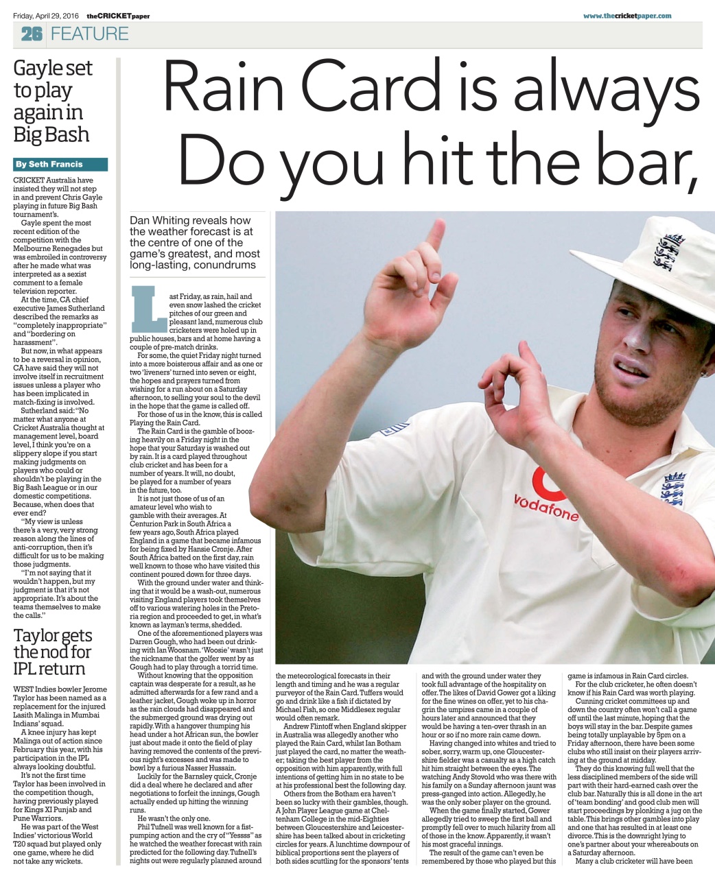 The Cricket Paper Preview Pages