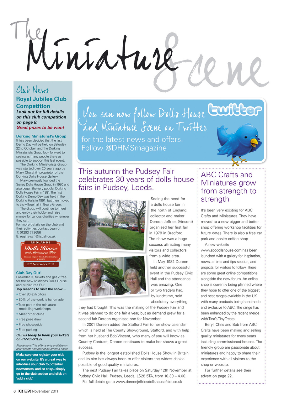 Dolls House and Miniature Scene Preview Pages