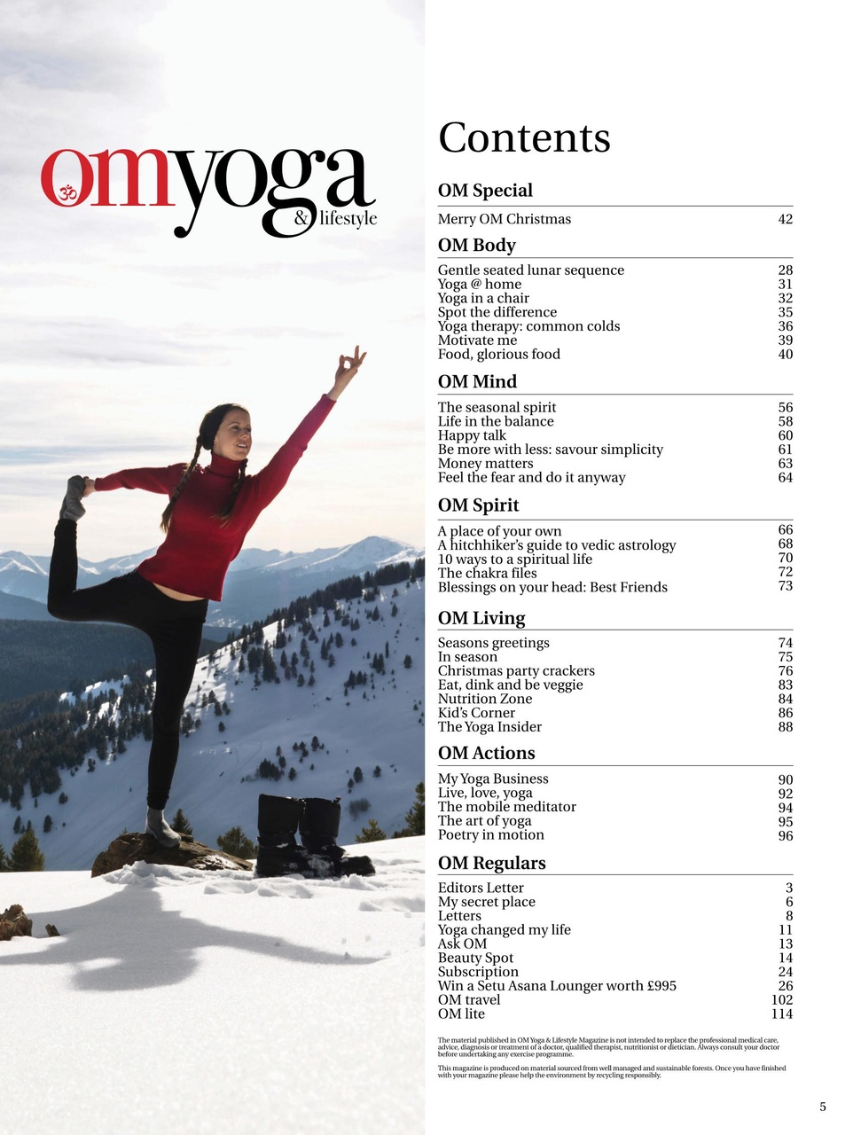 OM Yoga Magazine Preview Pages