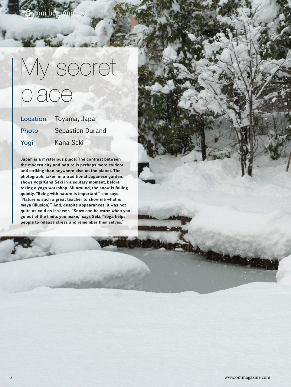 OM Yoga Magazine Preview Pages