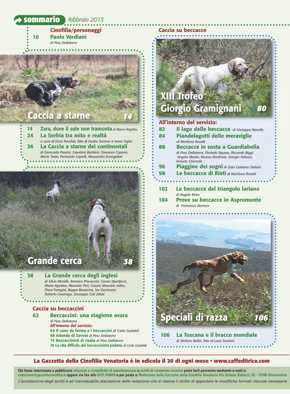 La Gazzetta Della Cinofilia Venatoria Preview Pages