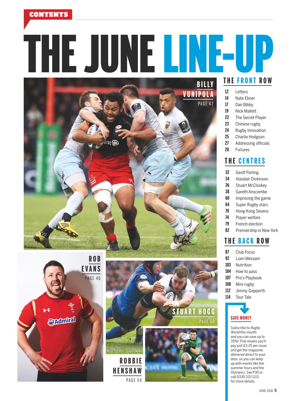 Rugby World Preview Pages