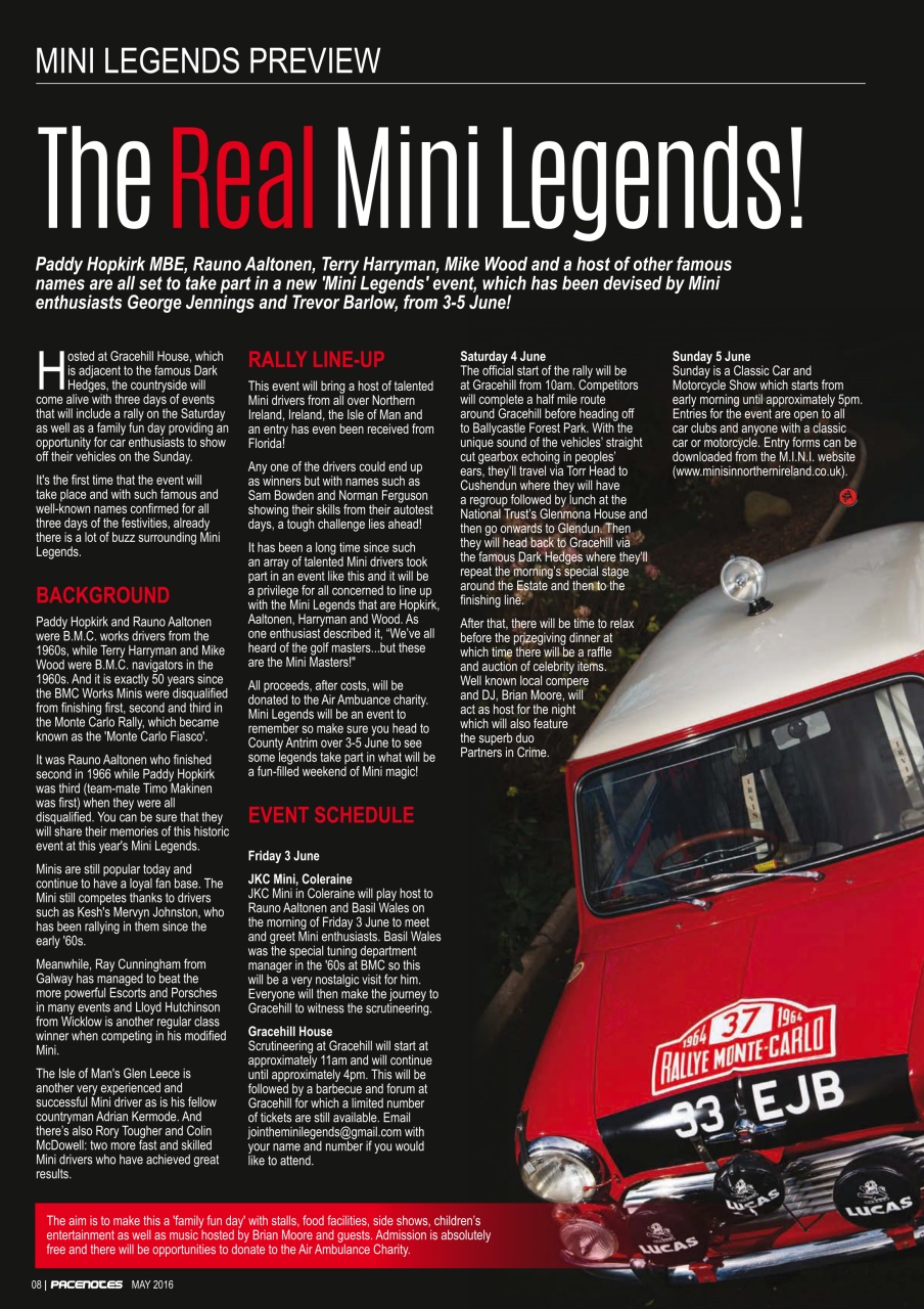 Pacenotes Rally magazine Preview Pages