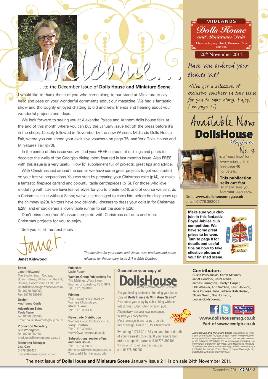 Dolls House and Miniature Scene Preview Pages