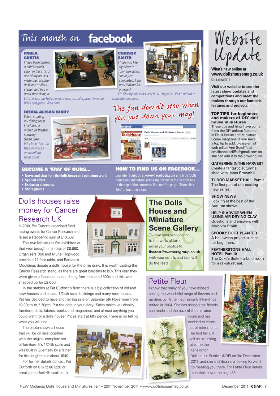 Dolls House and Miniature Scene Preview Pages