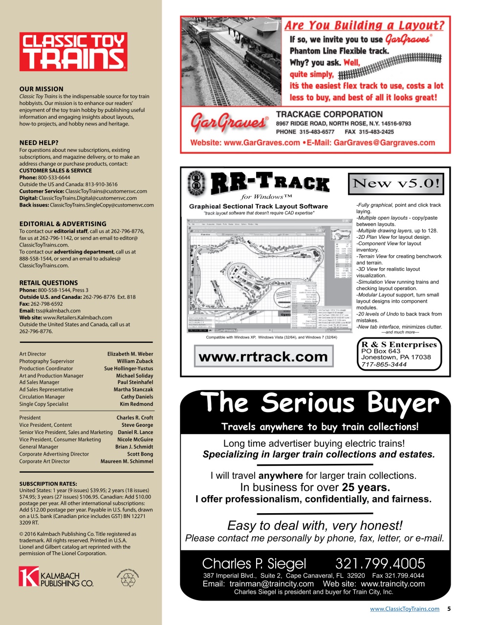 Classic Toy Trains Preview Pages
