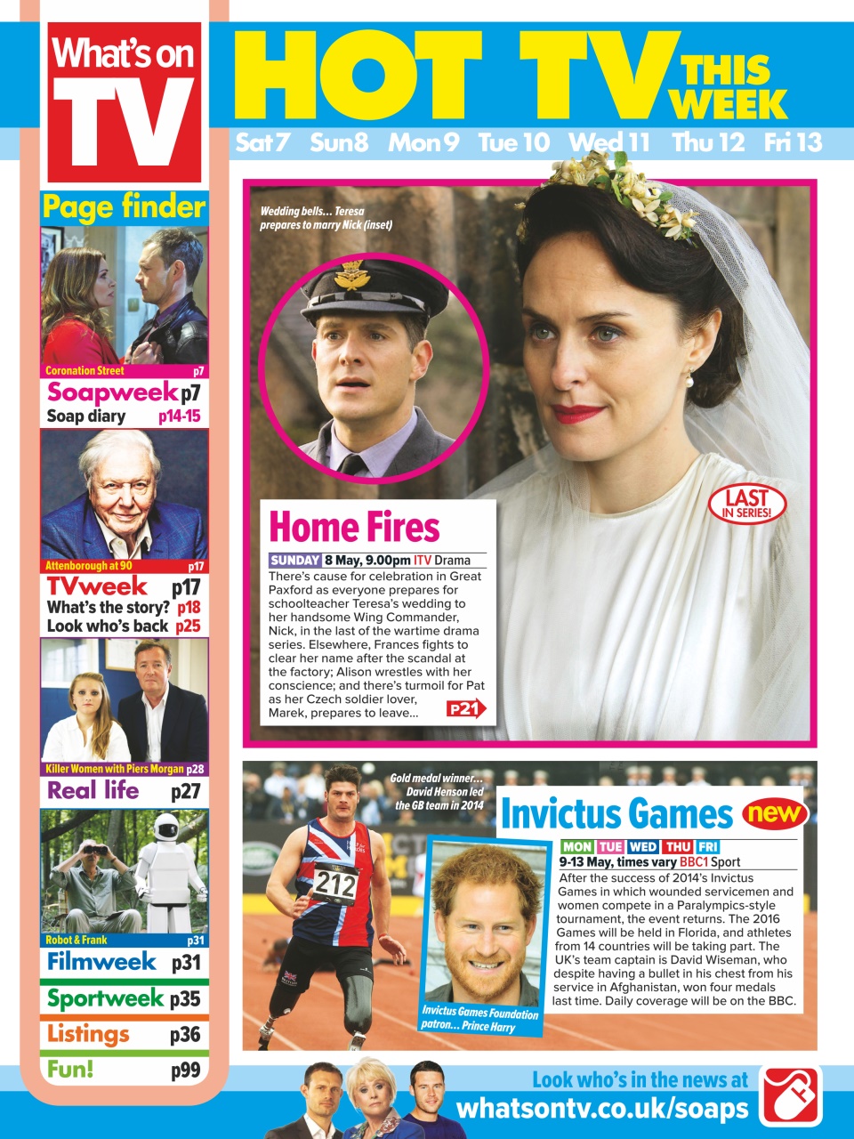 What's on TV Preview Pages