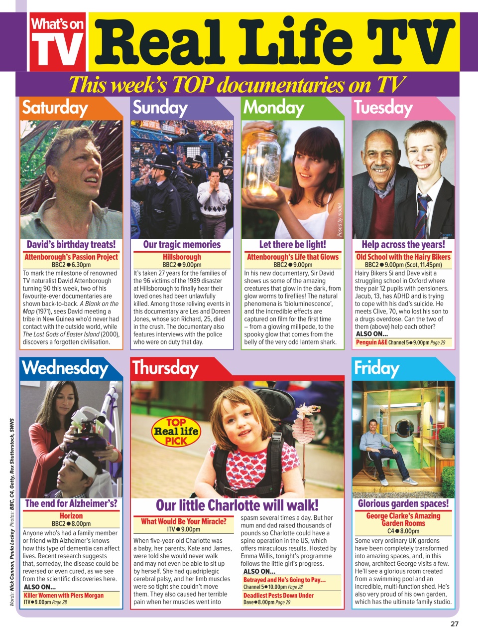 What's on TV Preview Pages