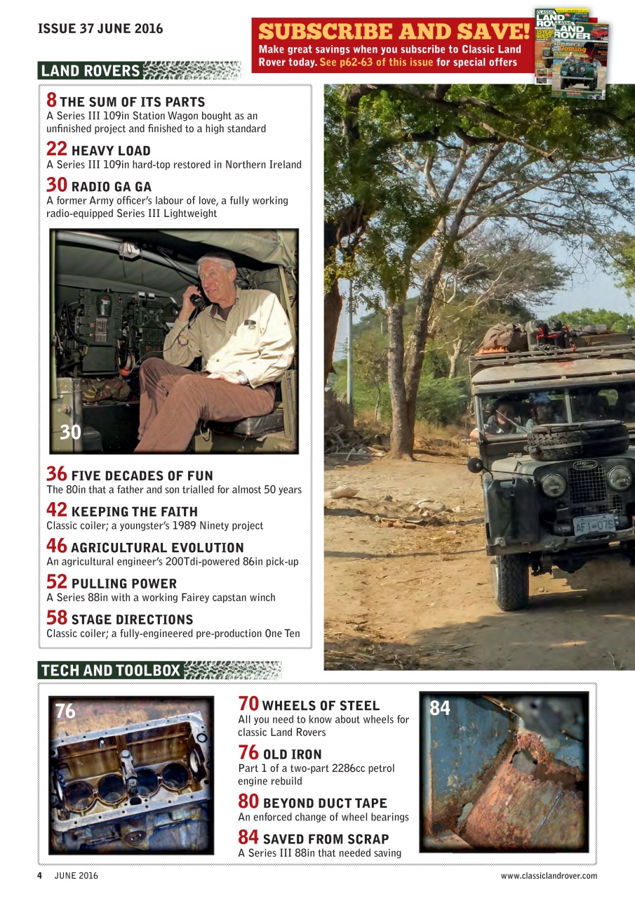 Classic Land Rover Magazine Preview Pages