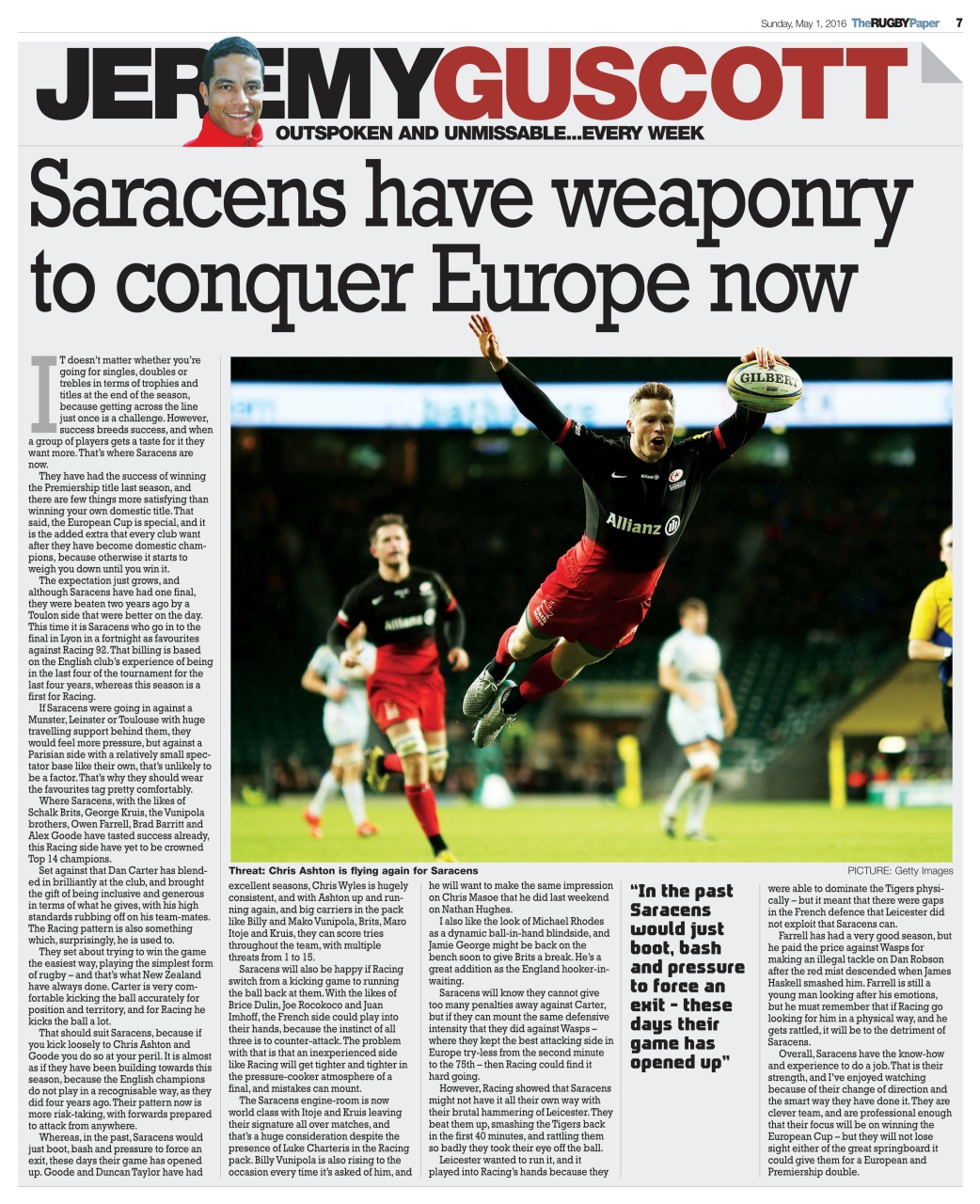 The Rugby Paper Preview Pages