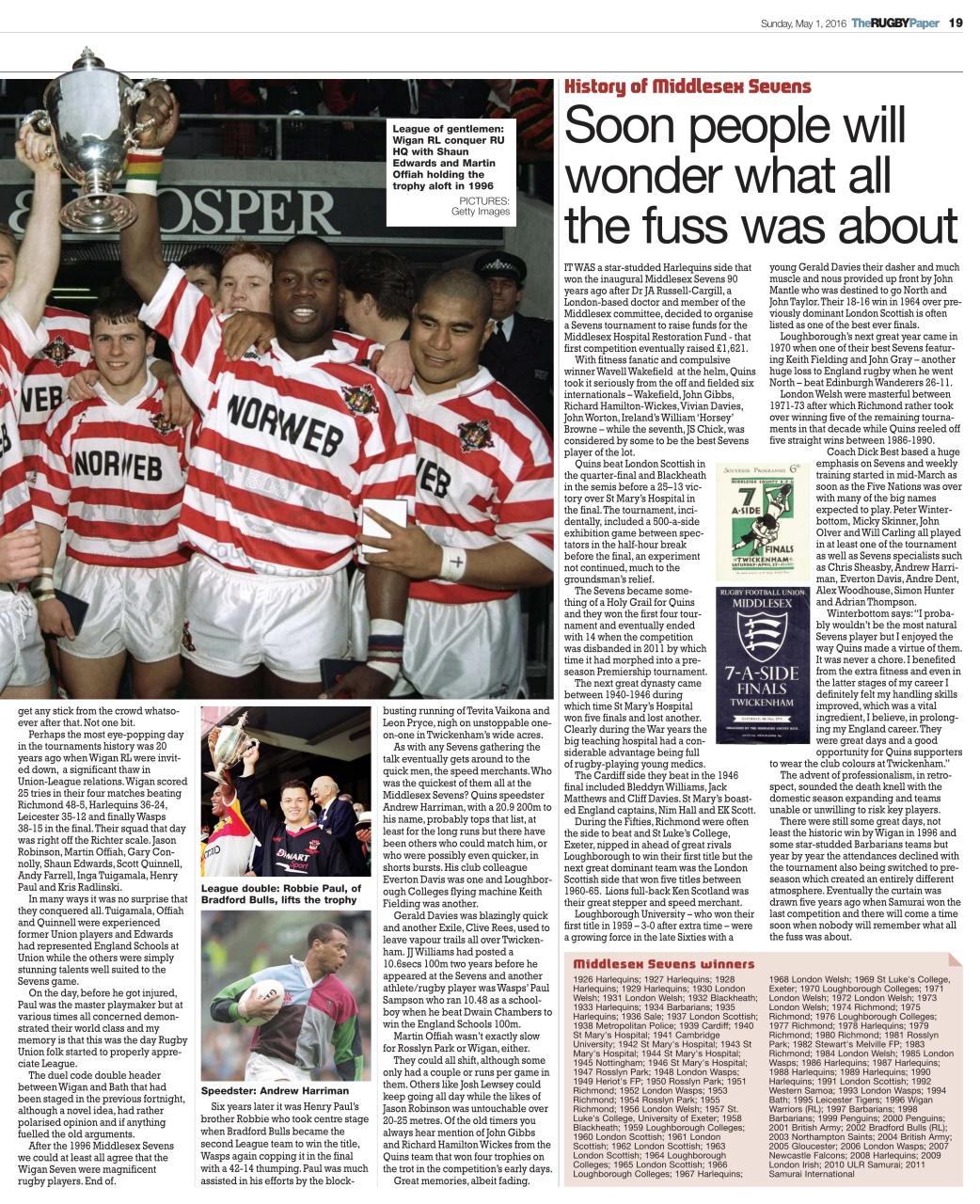 The Rugby Paper Preview Pages