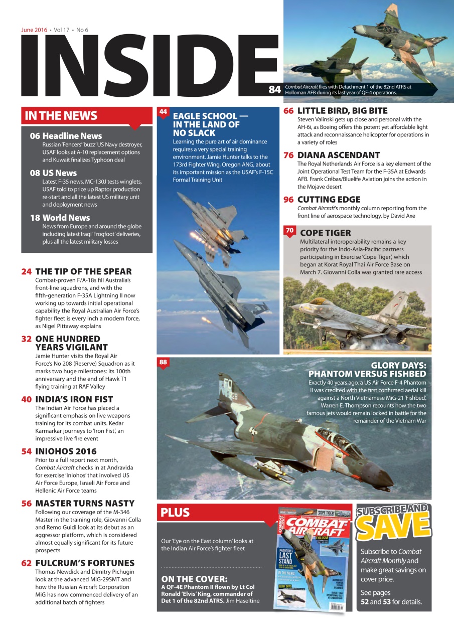 Combat Aircraft Journal Preview Pages