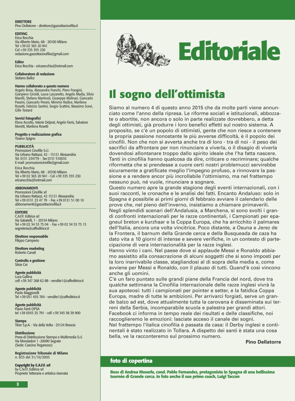La Gazzetta Della Cinofilia Venatoria Preview Pages