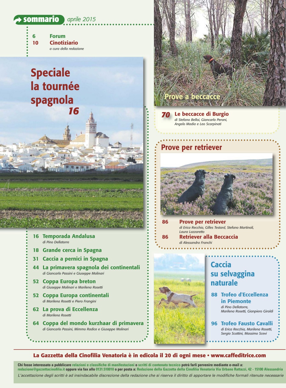 La Gazzetta Della Cinofilia Venatoria Preview Pages