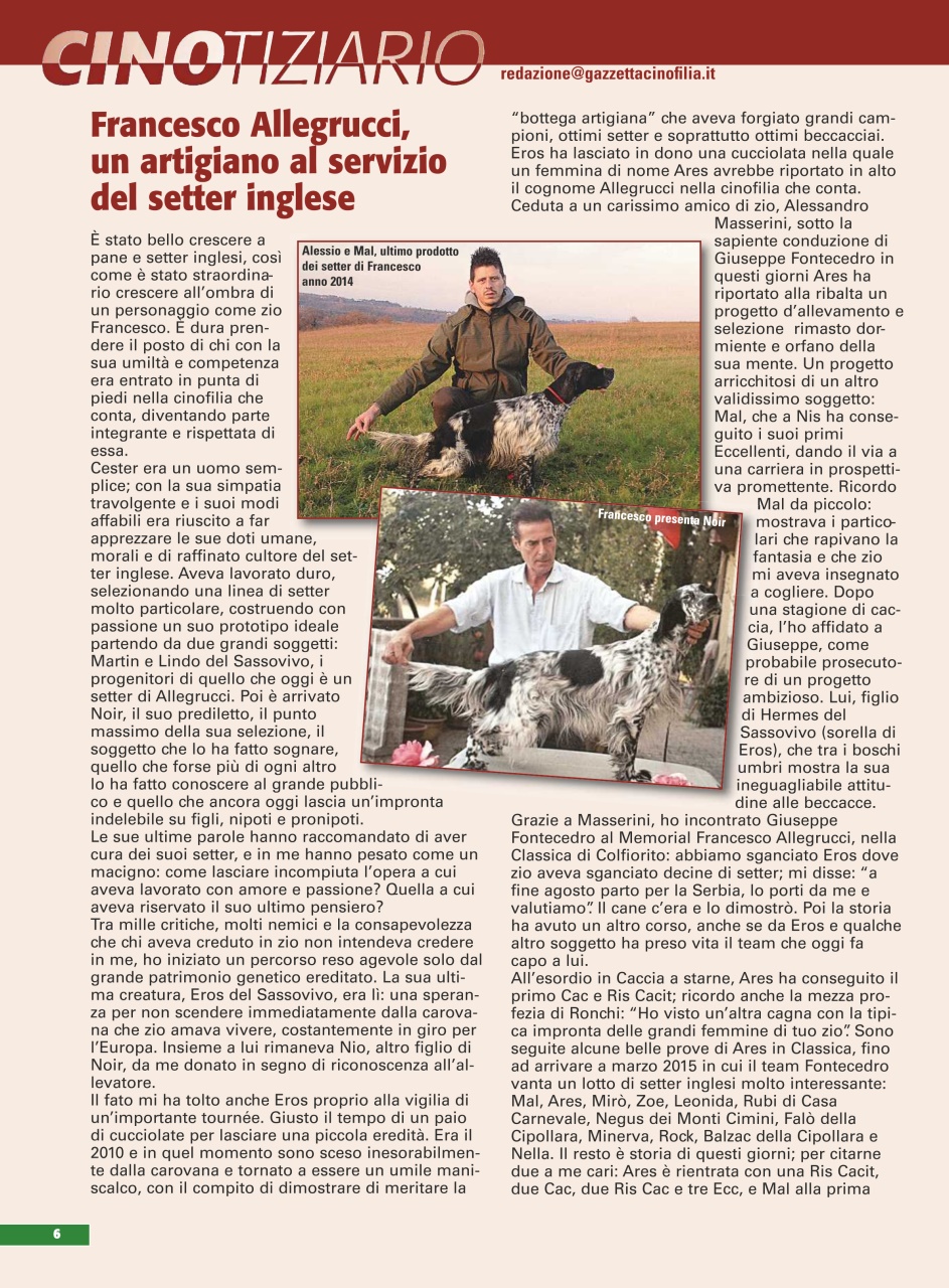 La Gazzetta Della Cinofilia Venatoria Preview Pages