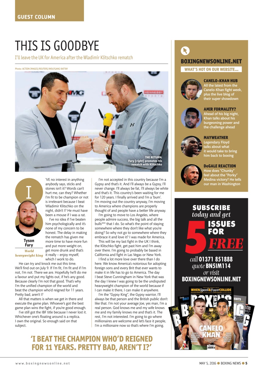 Boxing News Preview Pages