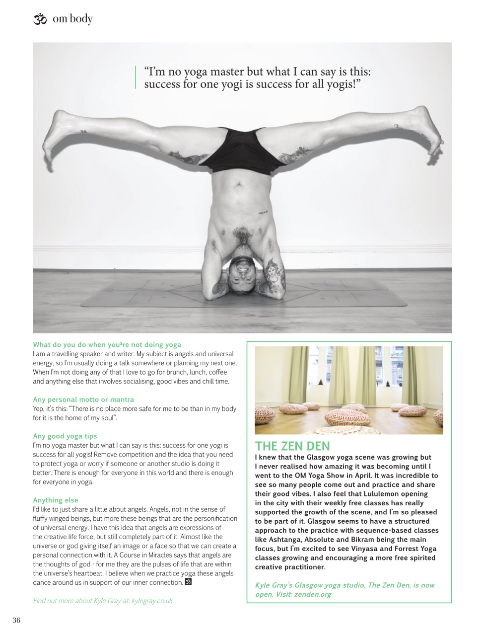 OM Yoga Magazine Preview Pages