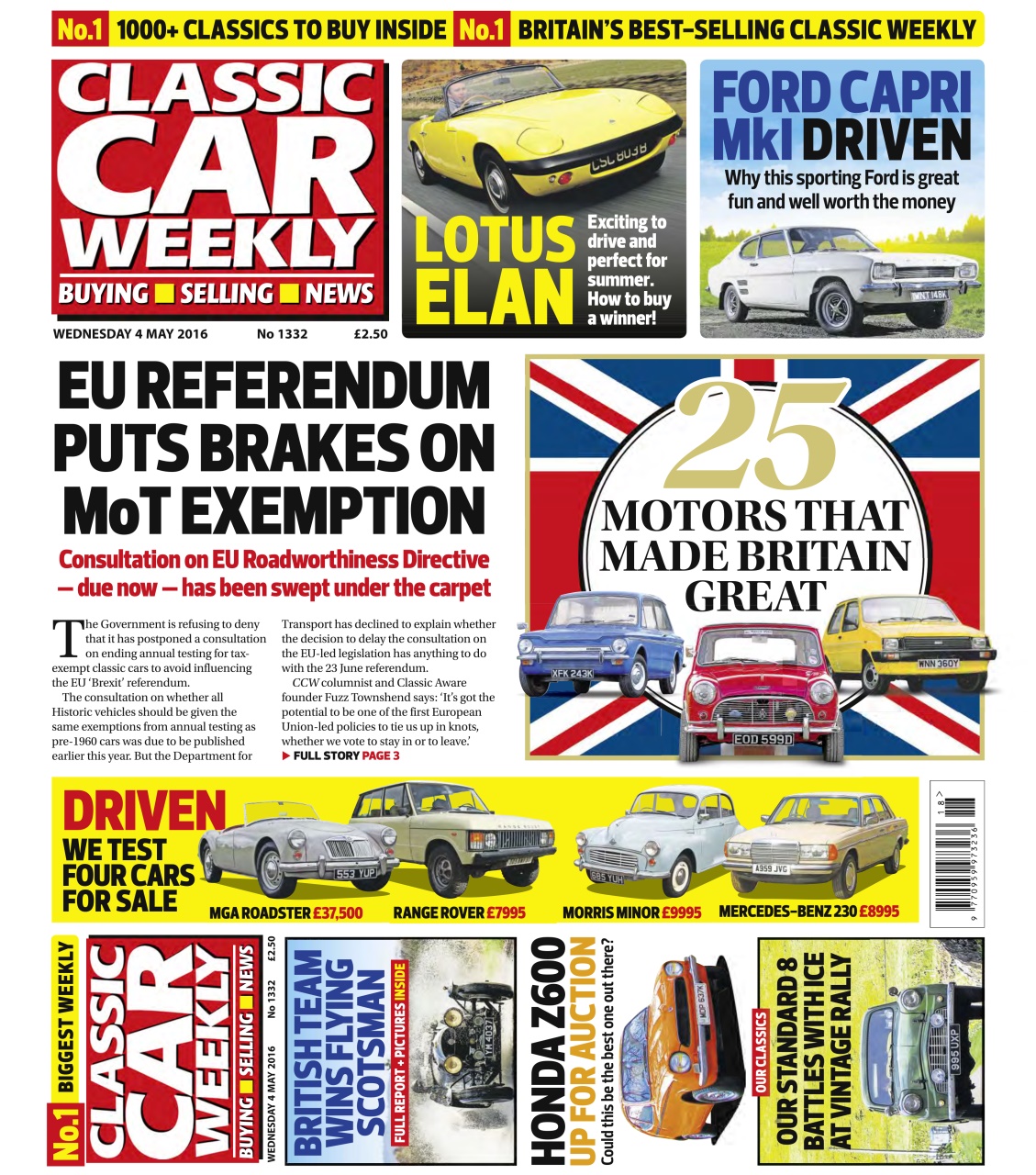 Classic Car Weekly Preview Pages