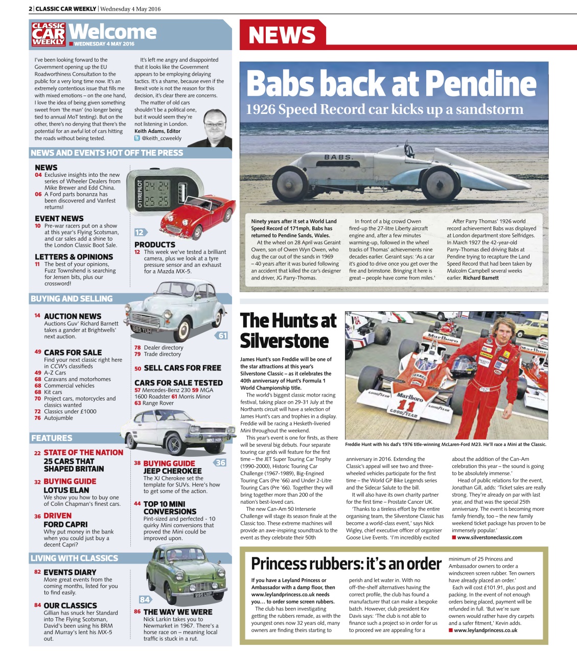 Classic Car Weekly Preview Pages