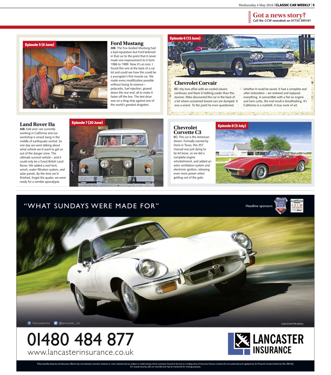 Classic Car Weekly Preview Pages