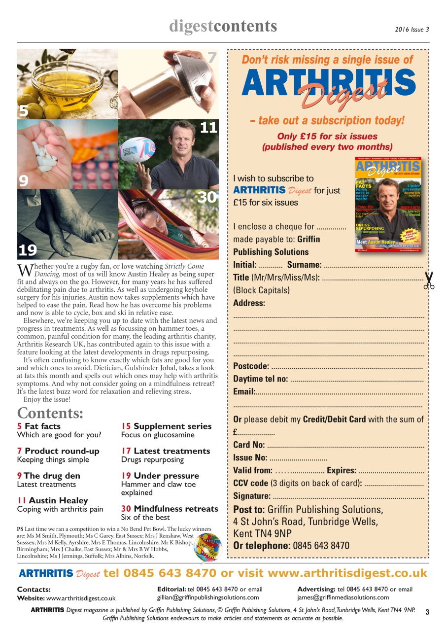 Arthritis Digest Preview Pages
