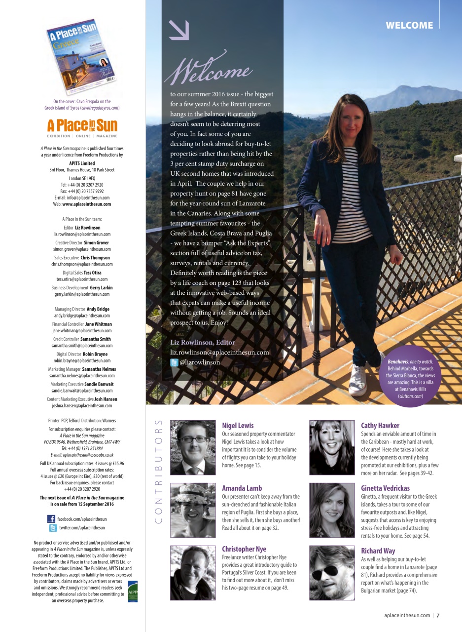 A Place in the Sun Magazine Preview Pages