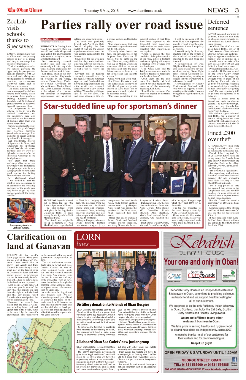 The Oban Times & Lochaber Times Preview Pages