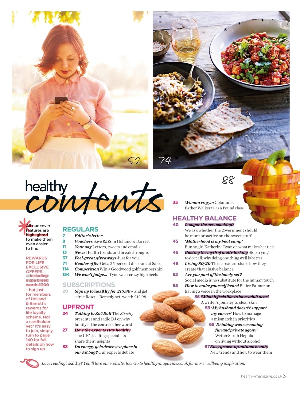 Healthy Magazine Preview Pages